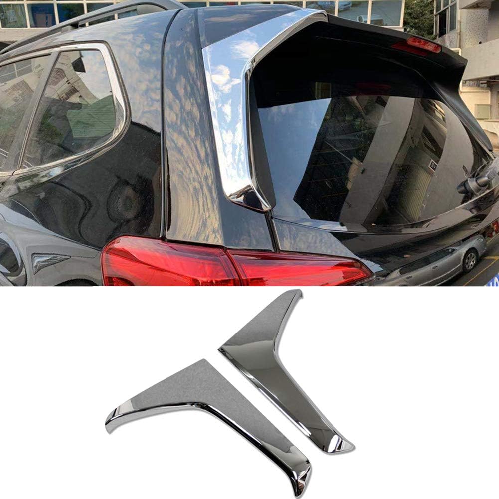 Chrome Rear Spoiler Wing Window Cover Trim Pack of 2 M775