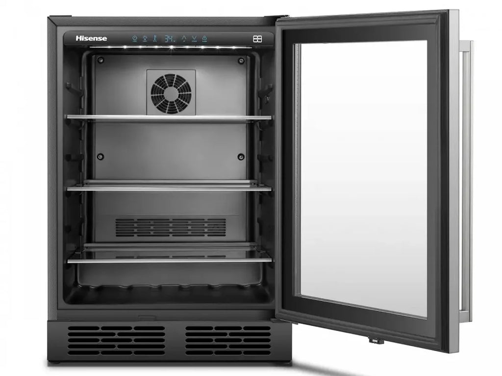 140-Can 5.4 CU. FT. Freestanding Stainless Steel Beverage Cooler E78844