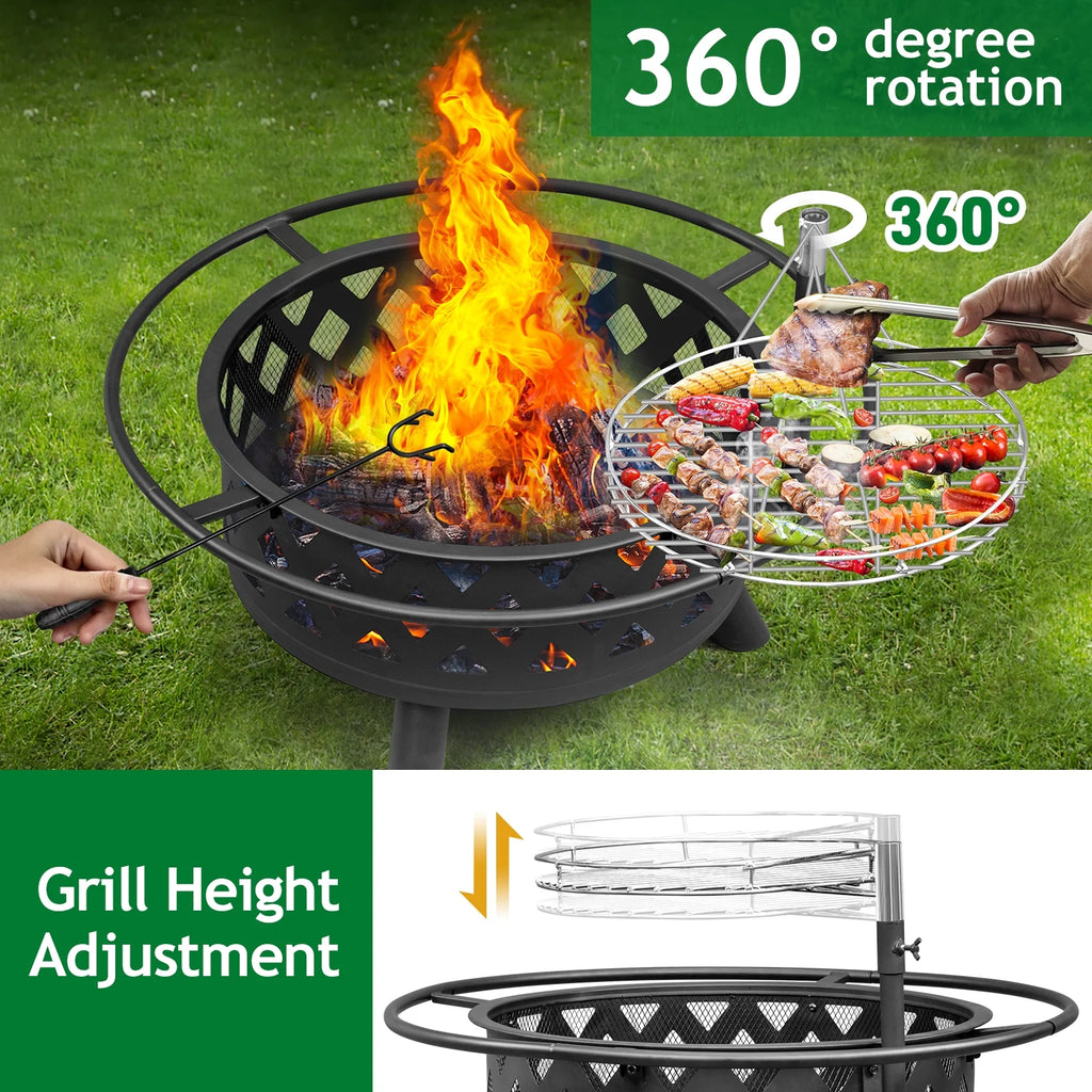 32 Outdoor Metal Fire Pit I3926