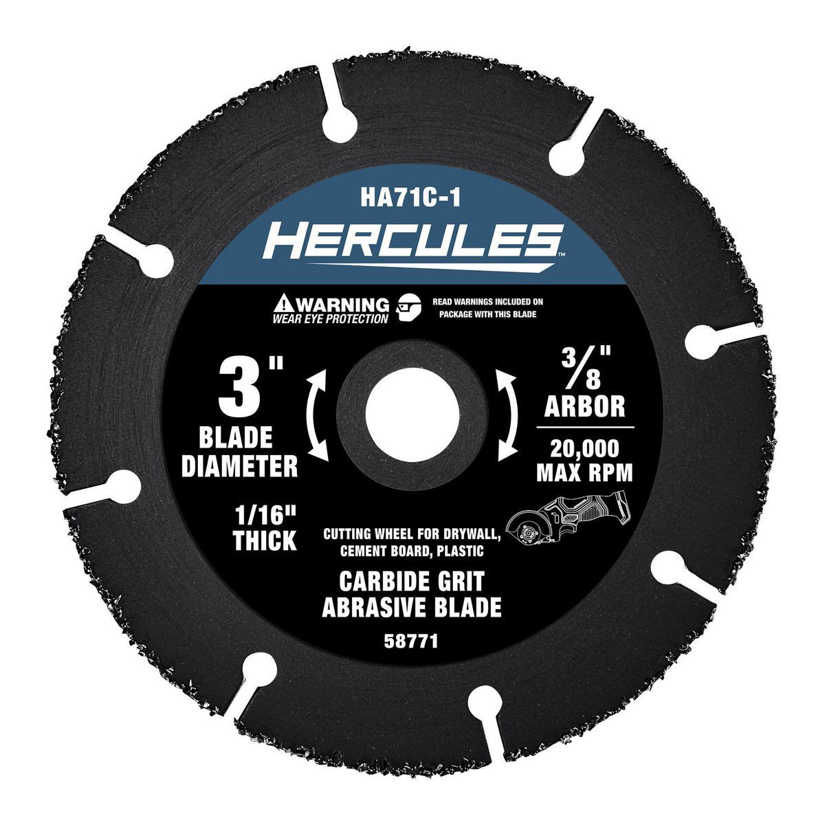 3 in. Carbide Grit Abrasive Blade O766