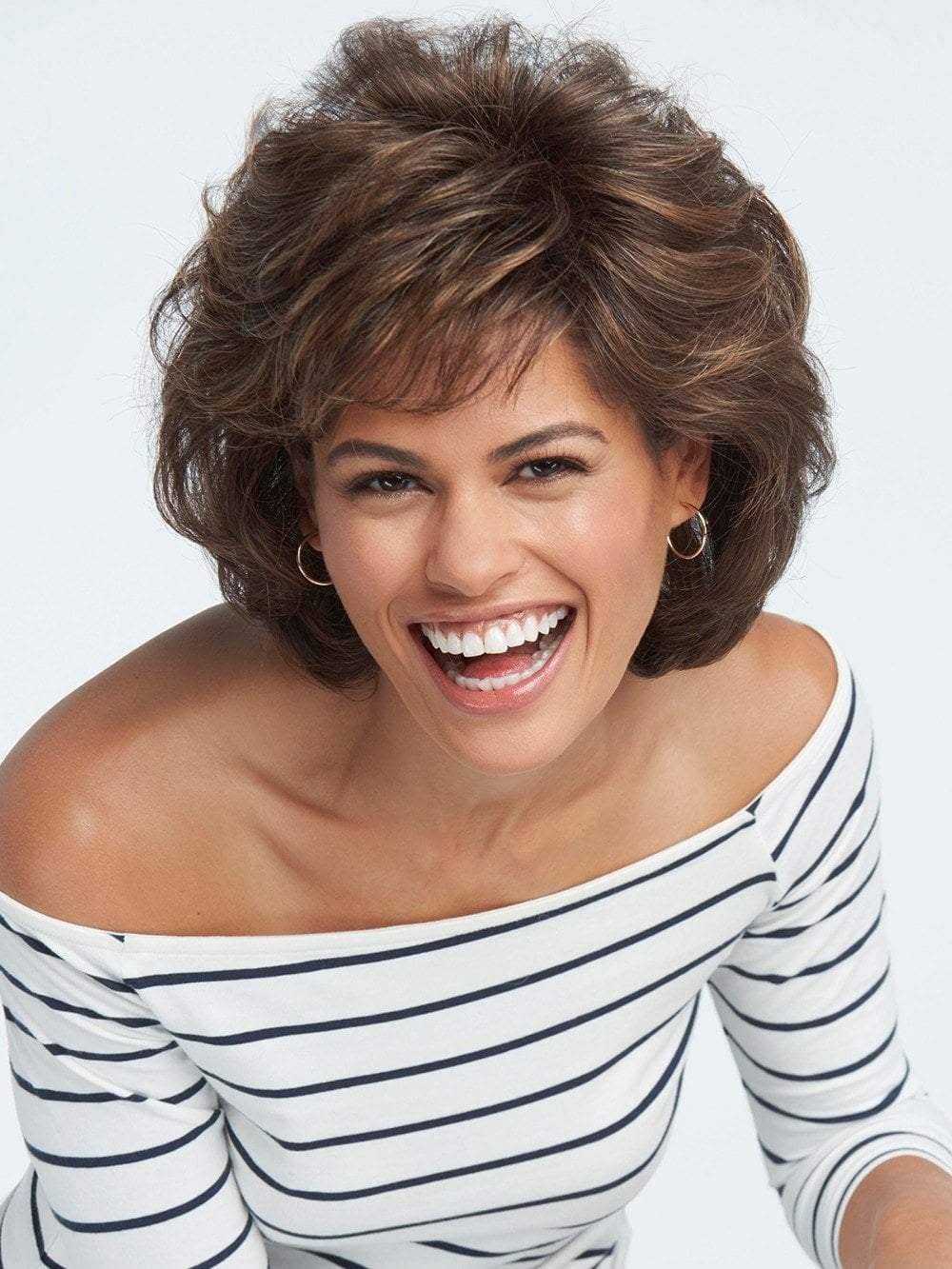Pecan Brown Synthetic Wig Q706699