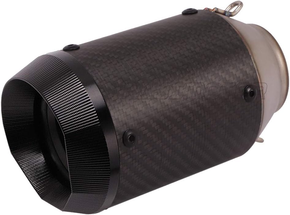 51mm Round Carbon Fiber Exhaust Muffler H29195