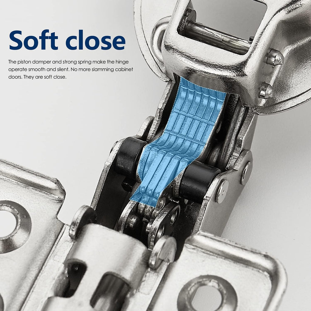 50 Pack 25 Pairs Soft Close Full Overlay Cabinet Door Hinges G878823
