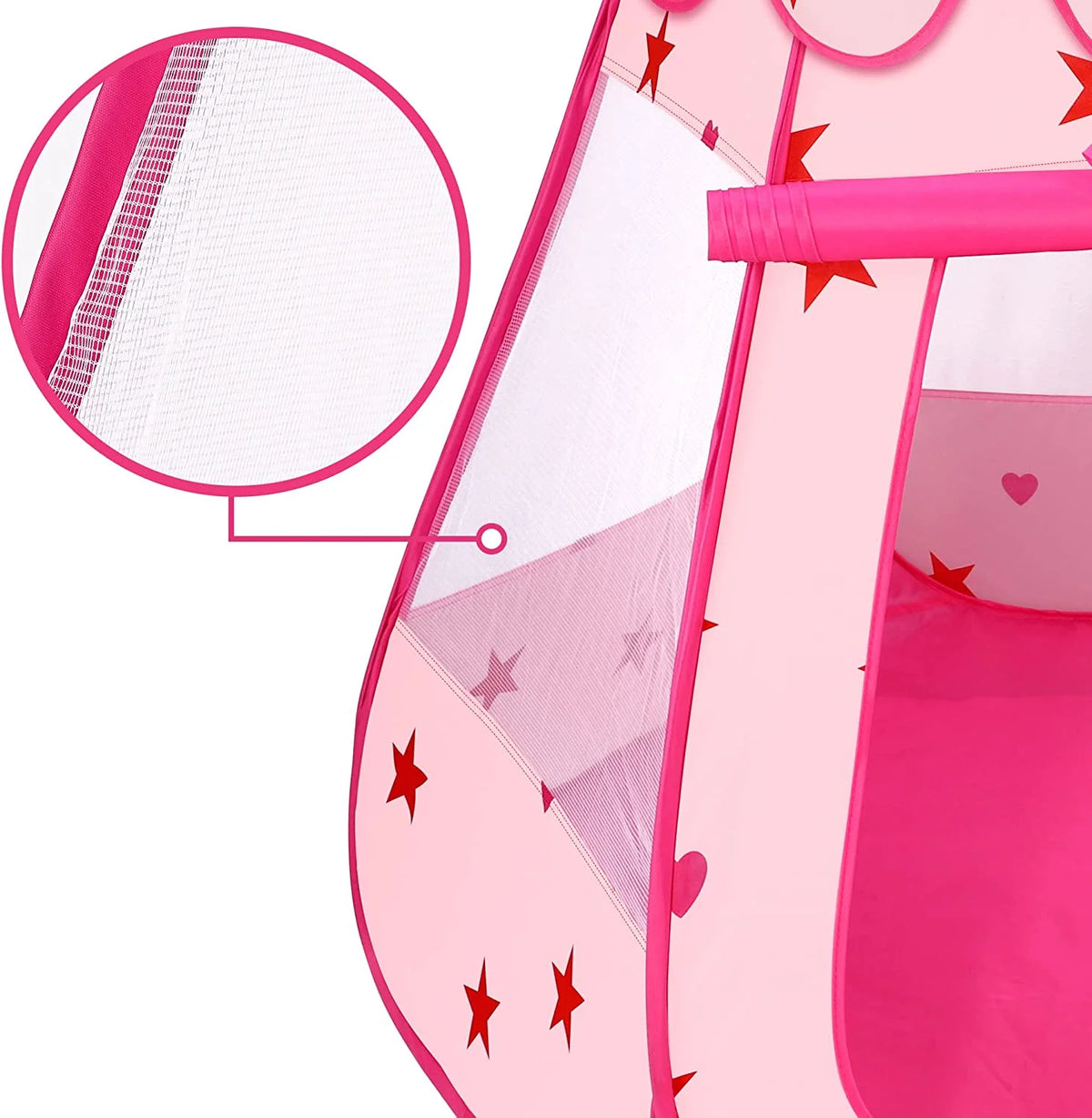 Princess Pop Up Tent with Star Lights and Portable Bag P209752