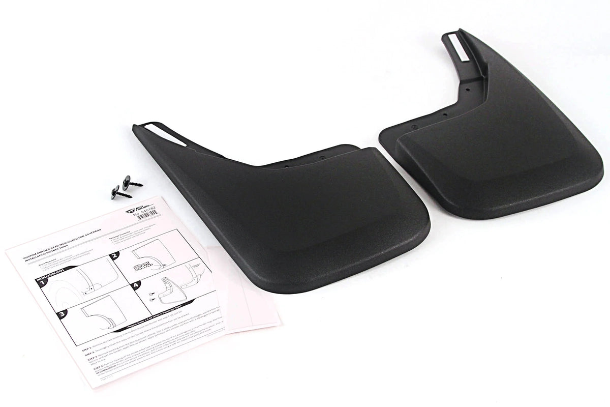 Molded Splash Mud Flaps Guards Front & Rear 4 Piece Set J583