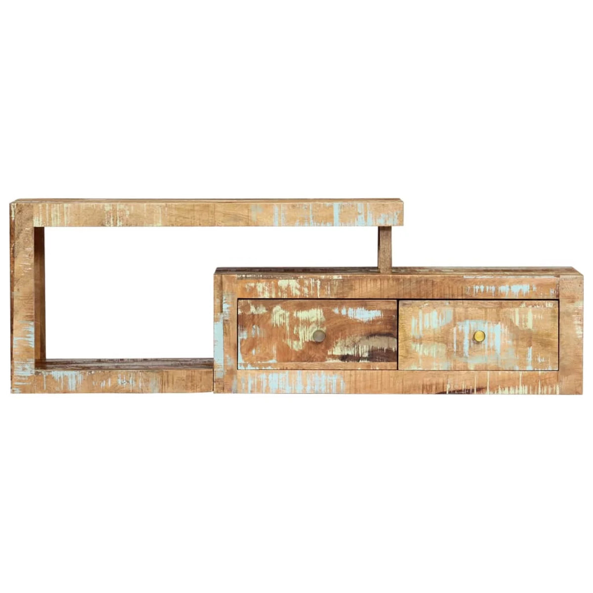 Reclaimed Wood TV Cabinet with Storage Drawers H666298