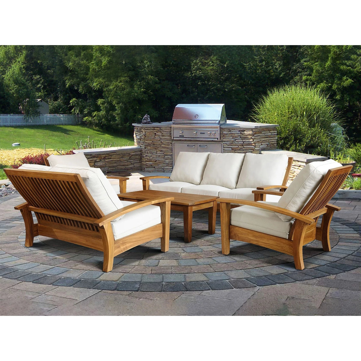 Grade A Teak Outdoor Rectangular Coffee Table G533980