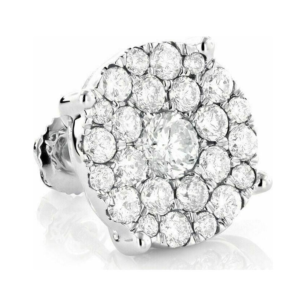 14k White Gold Diamond Cluster Ring I181415