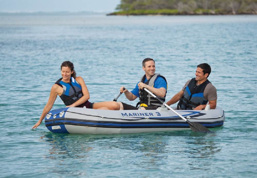 3-Person Inflatable Boat & Oars Set D1691