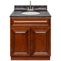 Vanity with Tan Brown Granite Top and Faucet L67404