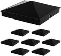 Black 12 Pack Aluminum Pyramid Post Cap Cover F24123