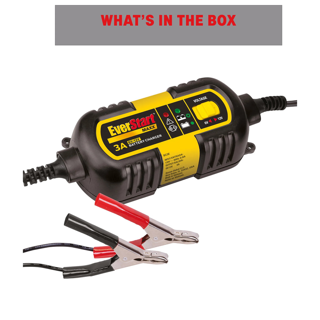 3 Amp 6V/12V Automotive Battery Charger S46841