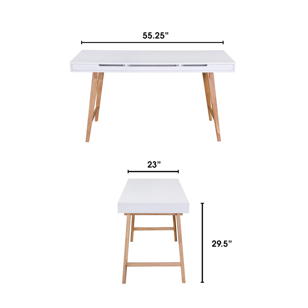 French White Writing Desk I66739