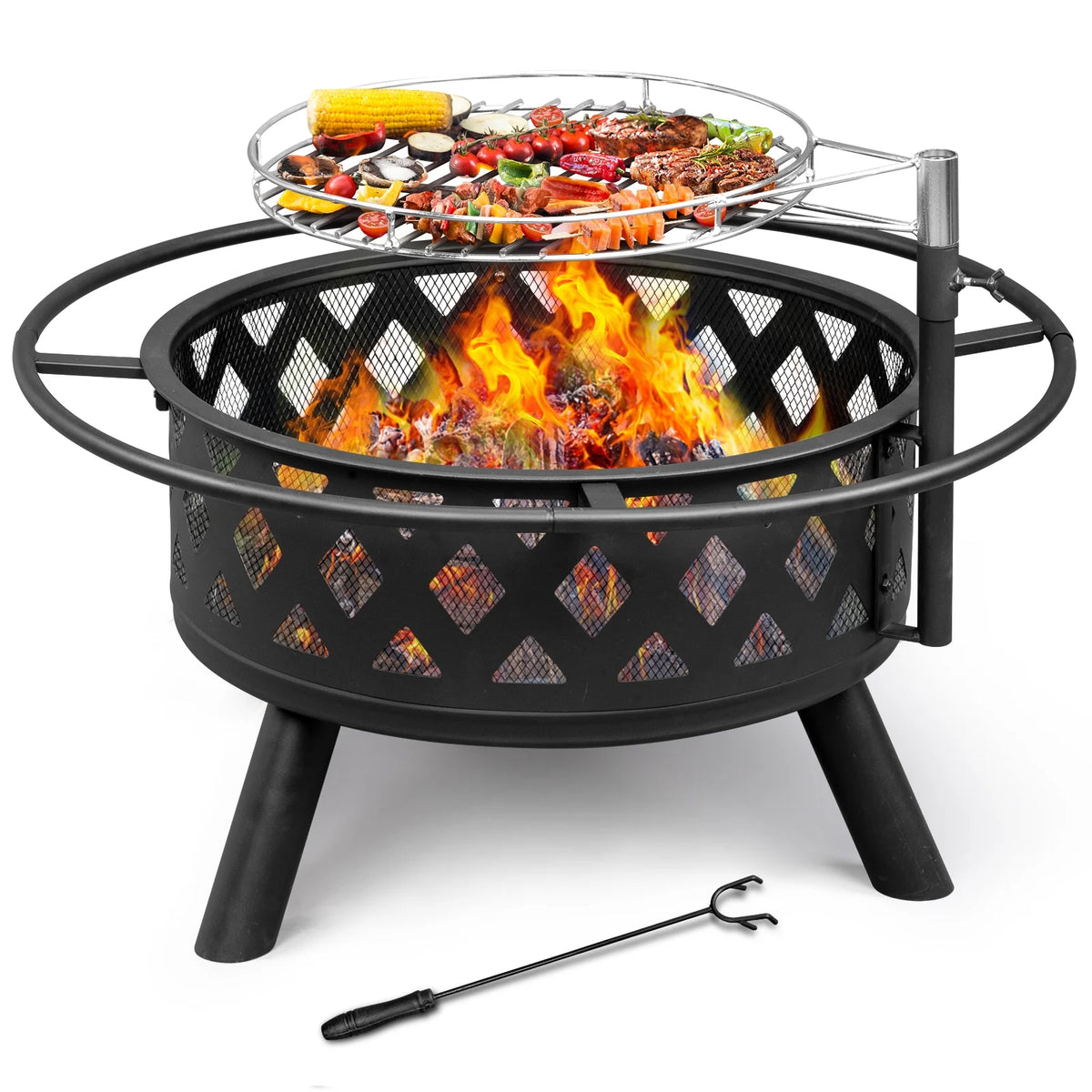 32 Outdoor Metal Fire Pit I3926