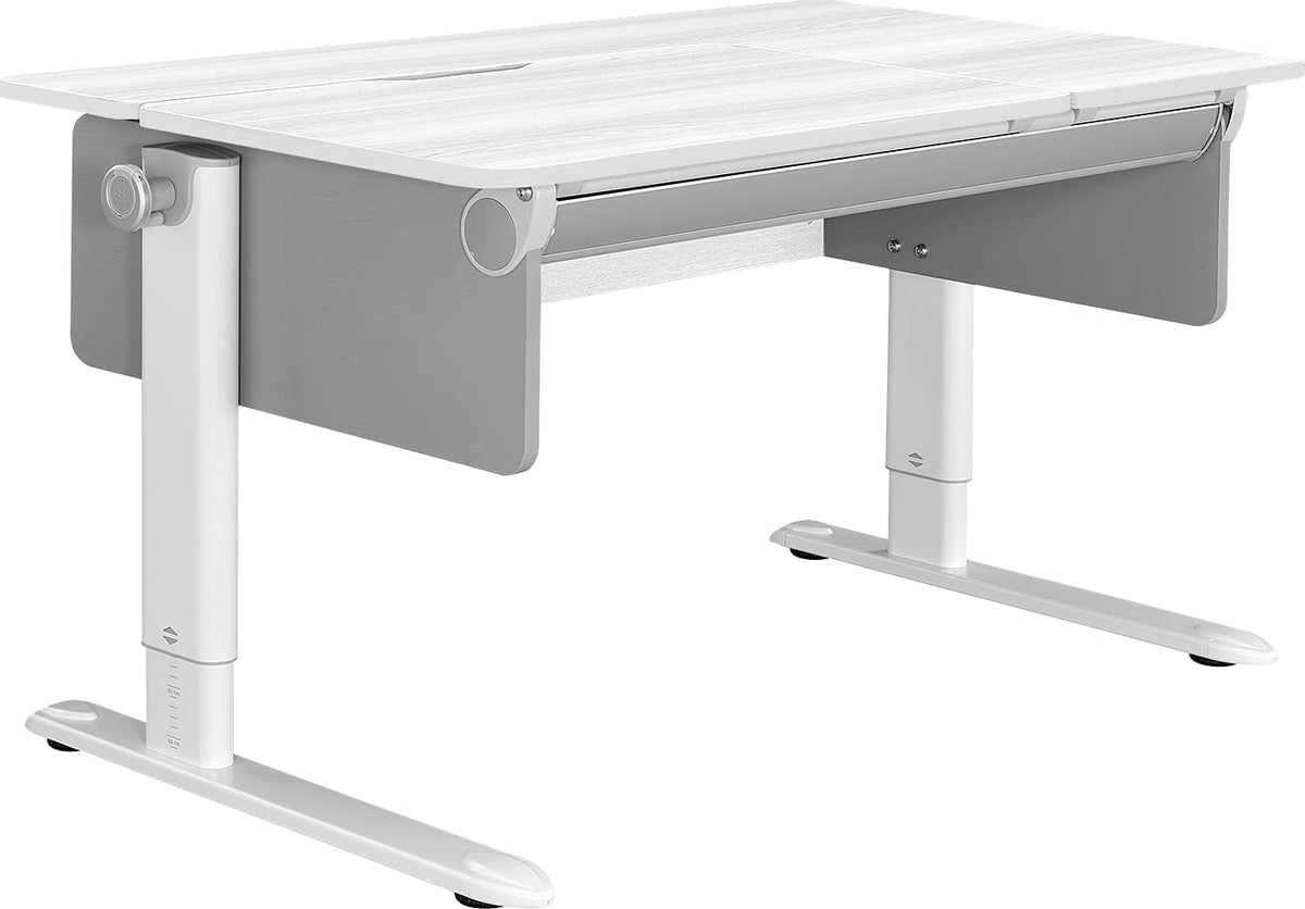 L-Shaped Study Desk with Adjustable Height and Tilt I51569