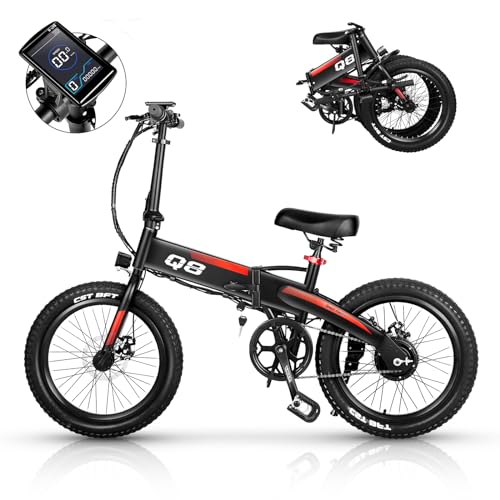Folding Electric Bike with 576WH Removable Battery, 500W Motor, 20MPH G806231