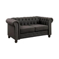 Gray Fabric Upholstered Loveseat H877301