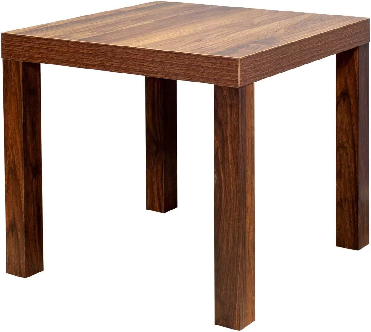 Brown Square Side Tables Set of 2 V33854