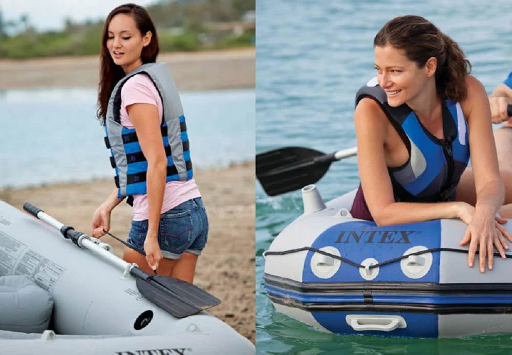 3-Person Inflatable Boat & Oars Set D1691