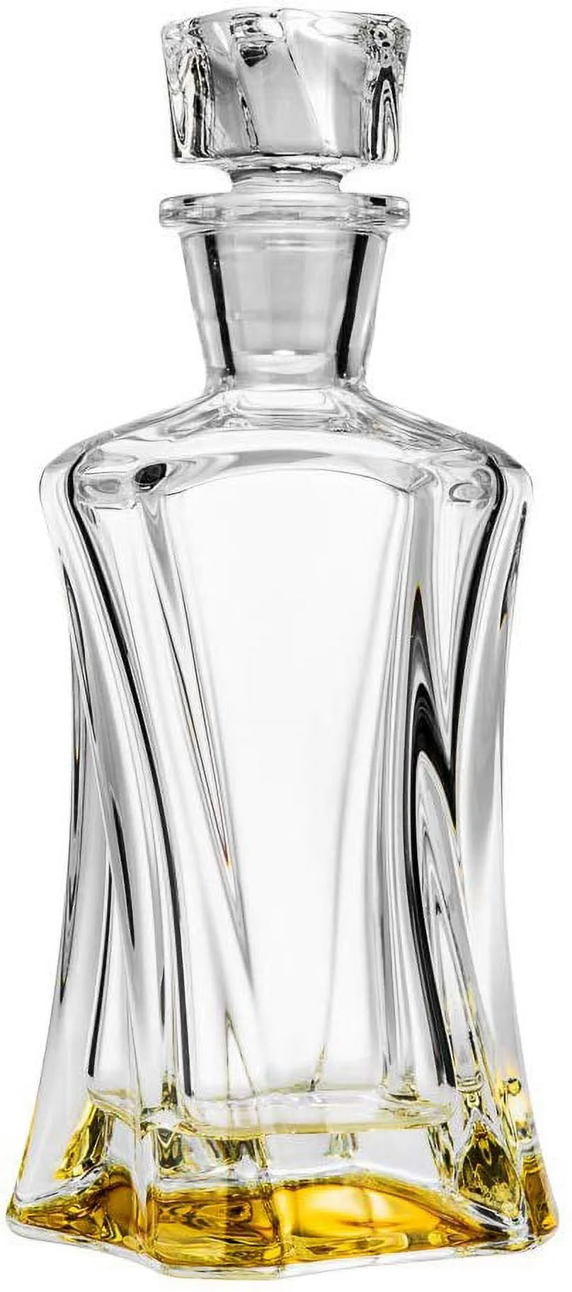 Crystal Whiskey Decanter & Glasses A124