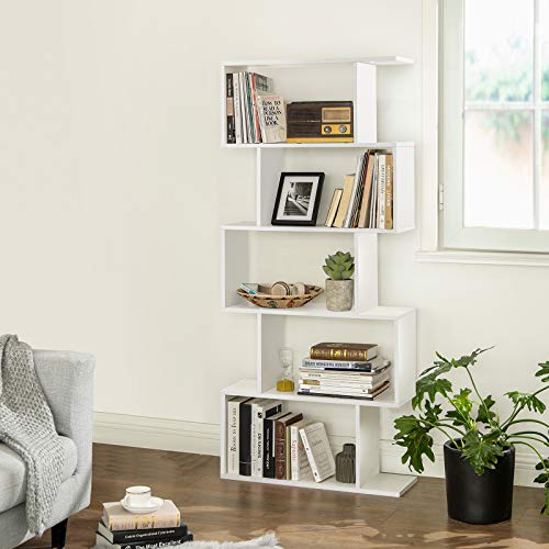 Ebony Black 5-Tier Bookshelf Q8446