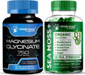 Magnesium Glycinate Capsules 750mg Sea Moss Gummies 3200mg N11593