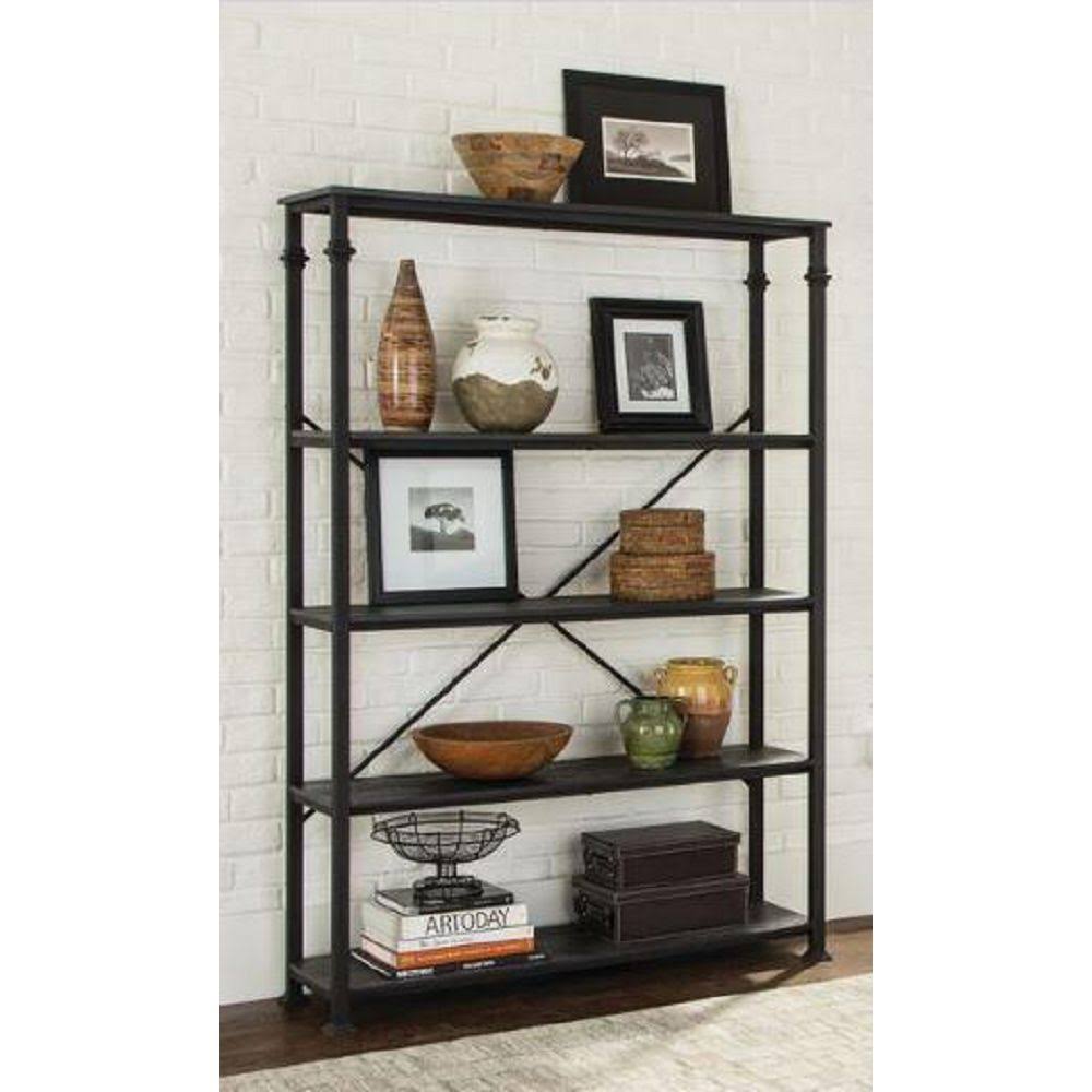 Dark Grey Double Bookcase B78899