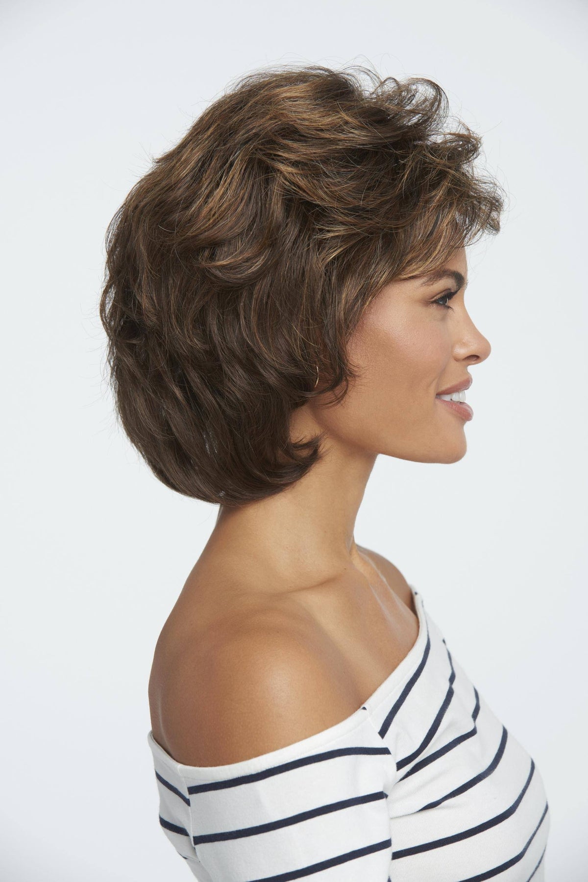 Pecan Brown Synthetic Wig Q706699