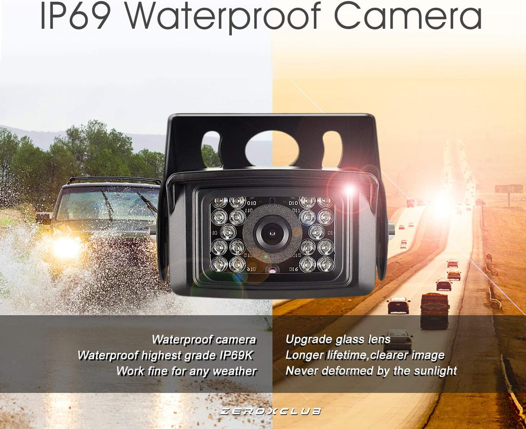 Wireless Backup Camera System Kit with 7’’ LCD Monitor H541