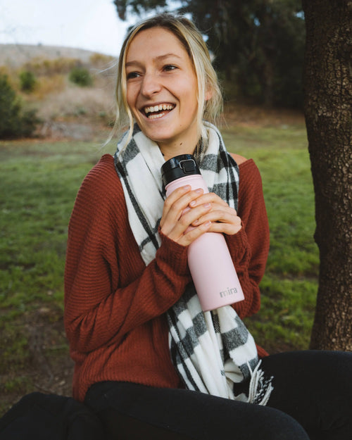 24oz Insulated Stainless Steel Water Bottle Rose Pink Q46015