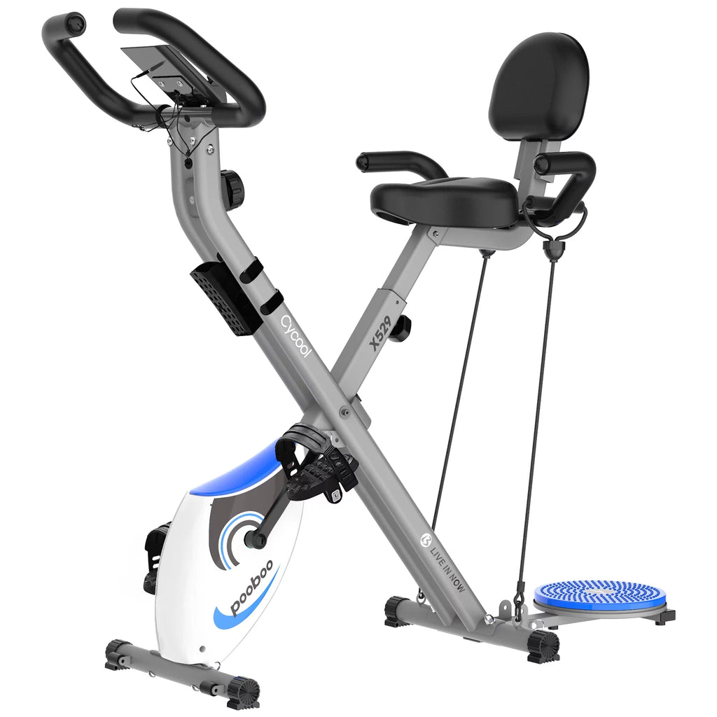 Foldable Magnetic Indoor Cycling Bike 220 lbs Capacity E505593
