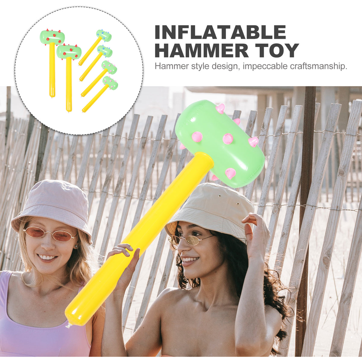 6PCS Inflatable Hammers Toy M502