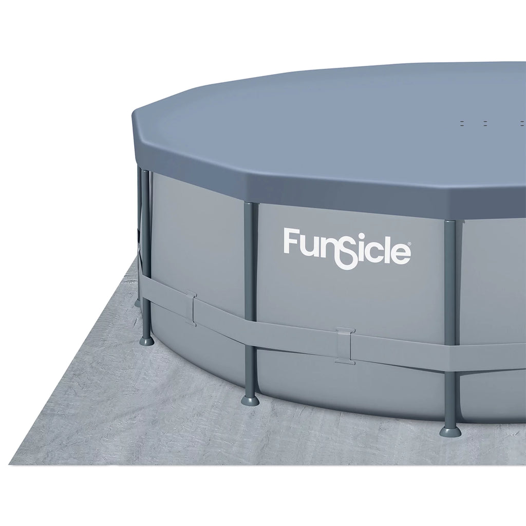 16 ft Round Above Ground Swimming Frame Pool B4375
