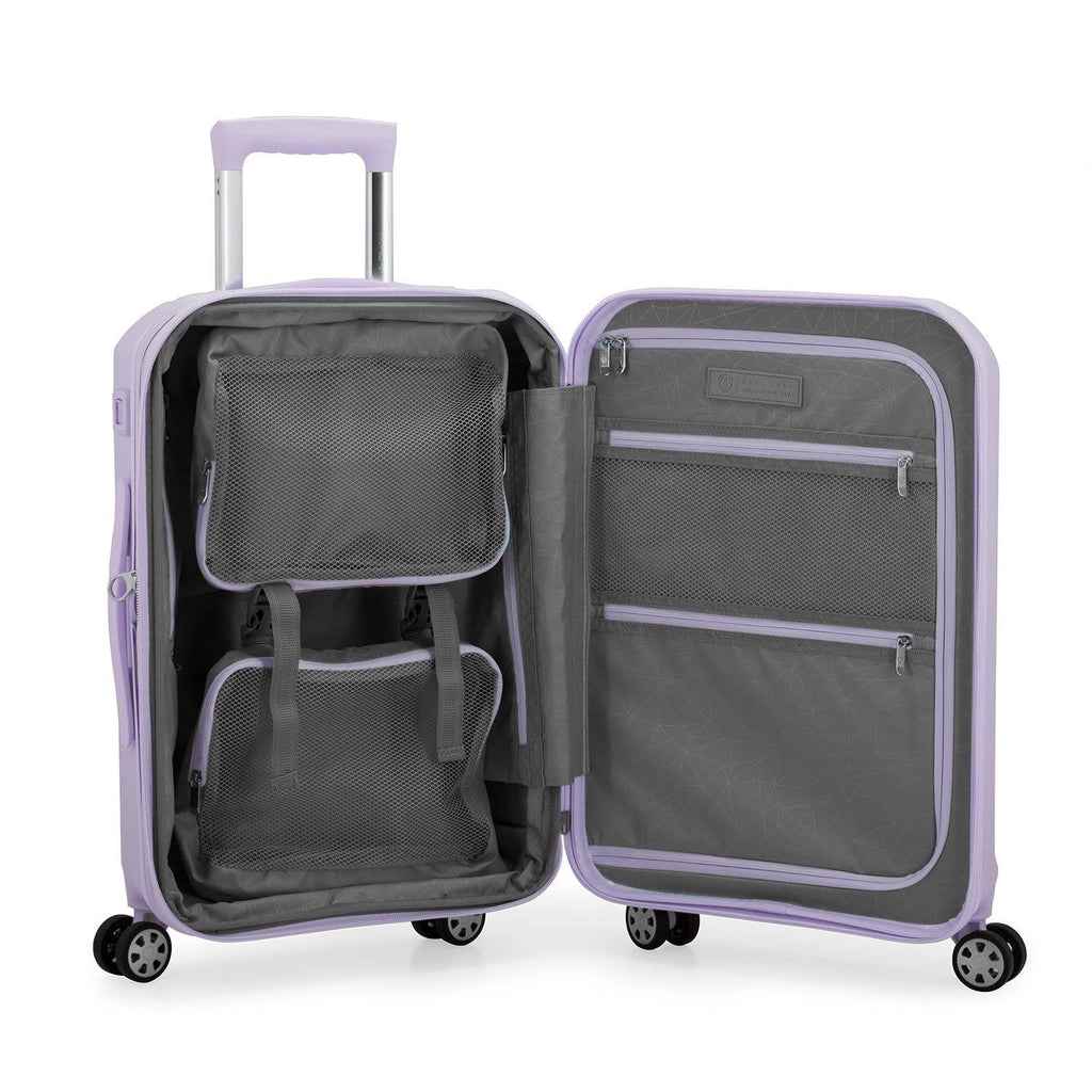 2 Piece Expandable Luggage Set - Hardside Carry-On & Check-In Spinner Suitcase Y694