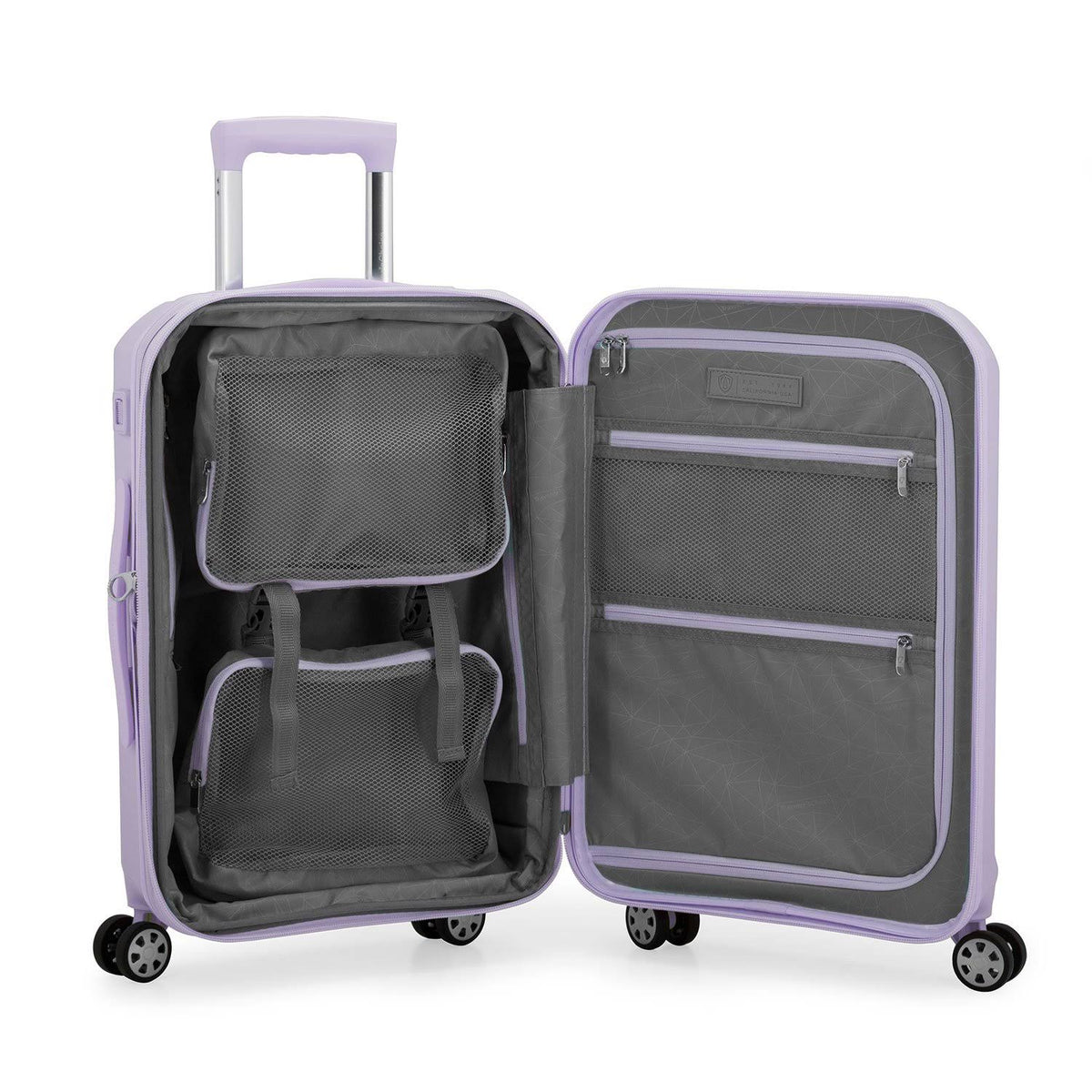 2 Piece Expandable Luggage Set - Hardside Carry-On & Check-In Spinner Suitcase Y694