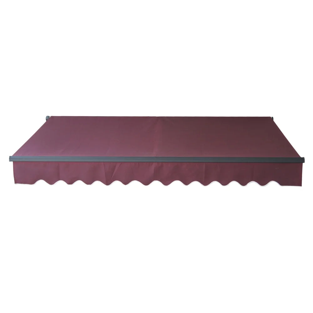 Burgundy Retractable Patio Awning J428