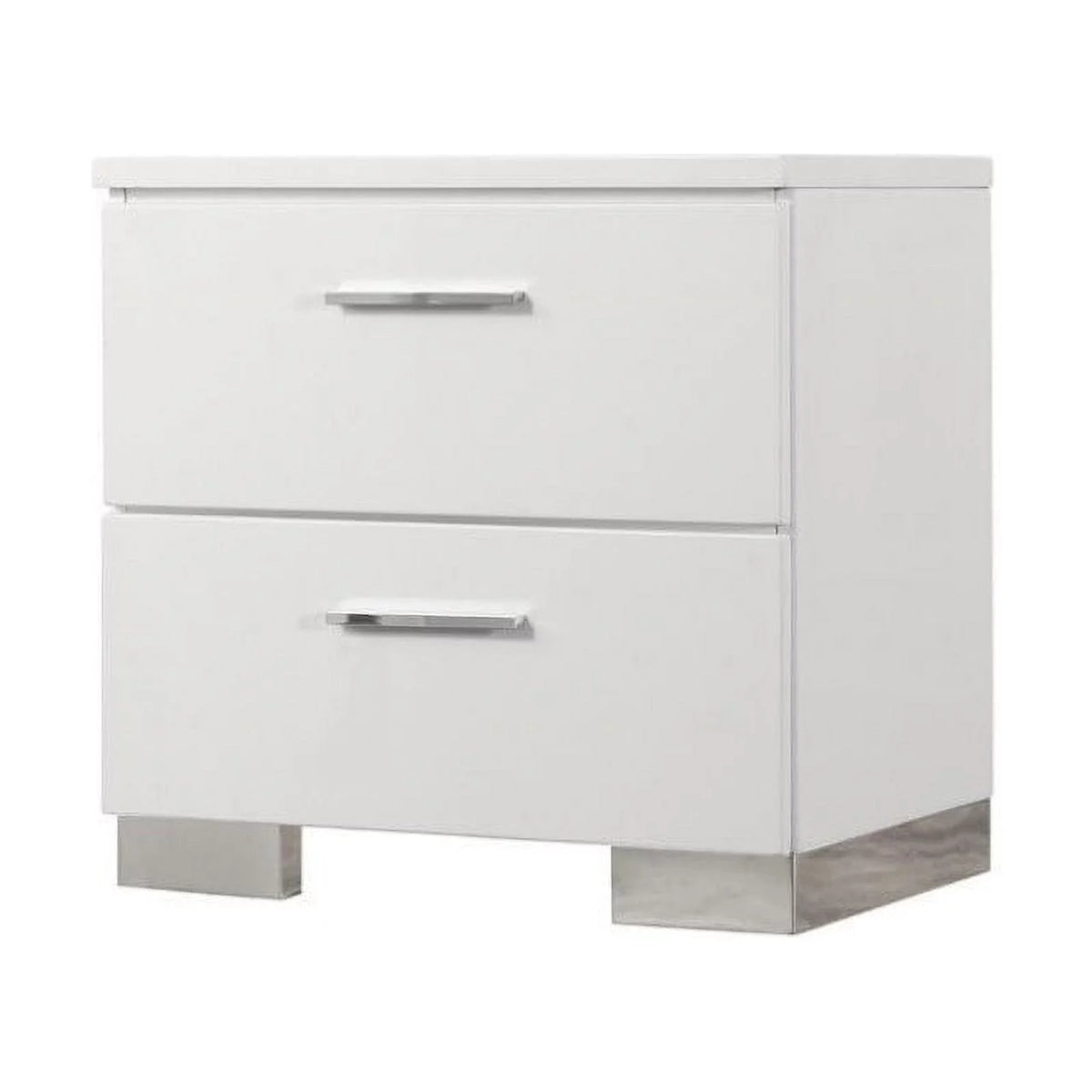 White 2 Drawer Nightstand and Chest I3442