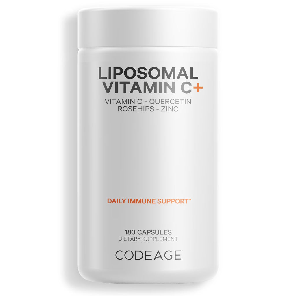 Liposomal Vitamin C 1500mg with Zinc, Elderberry, Quercetin & Rose Hips, 180 ct F594