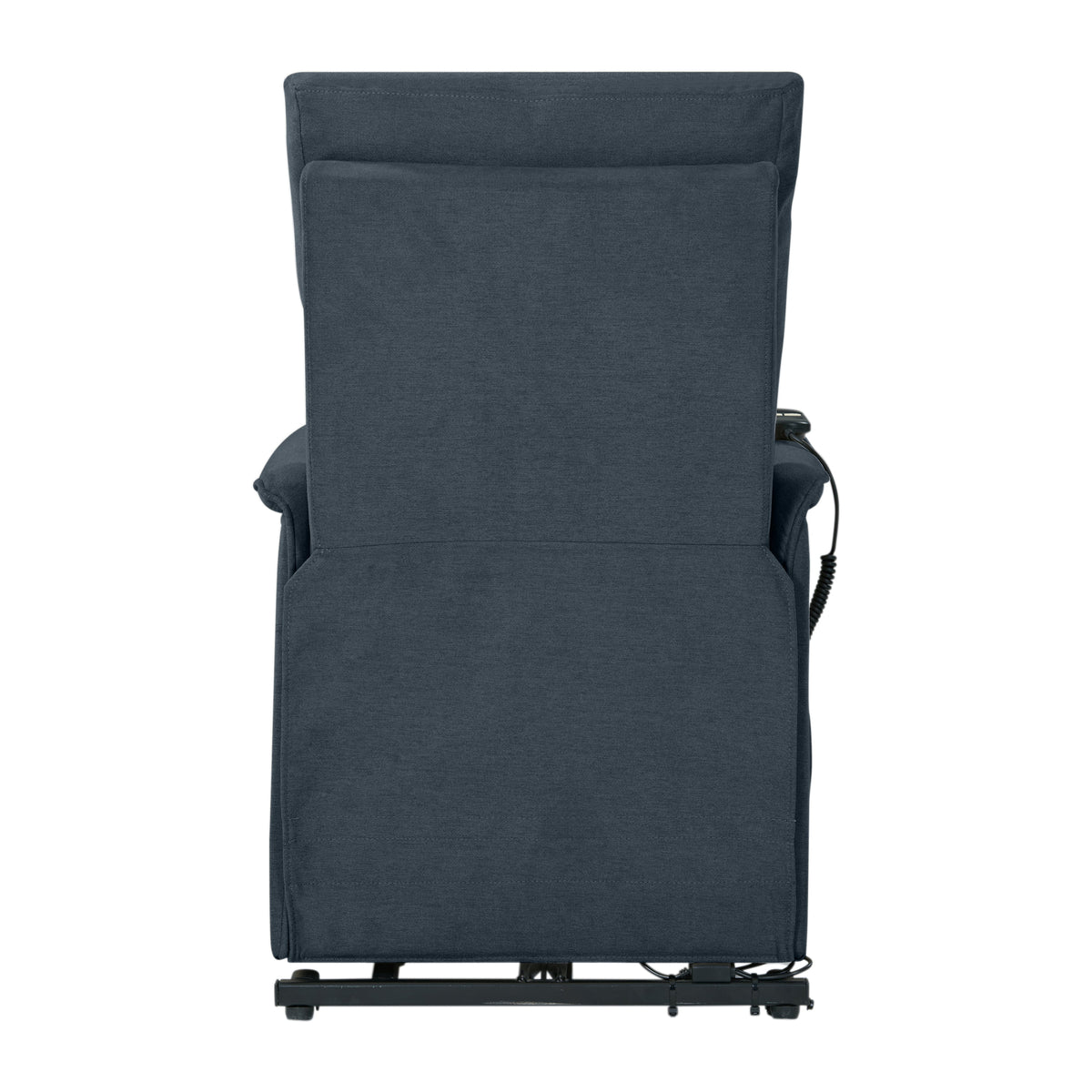 Blue Velour Power Recline and Lift Chair D4697