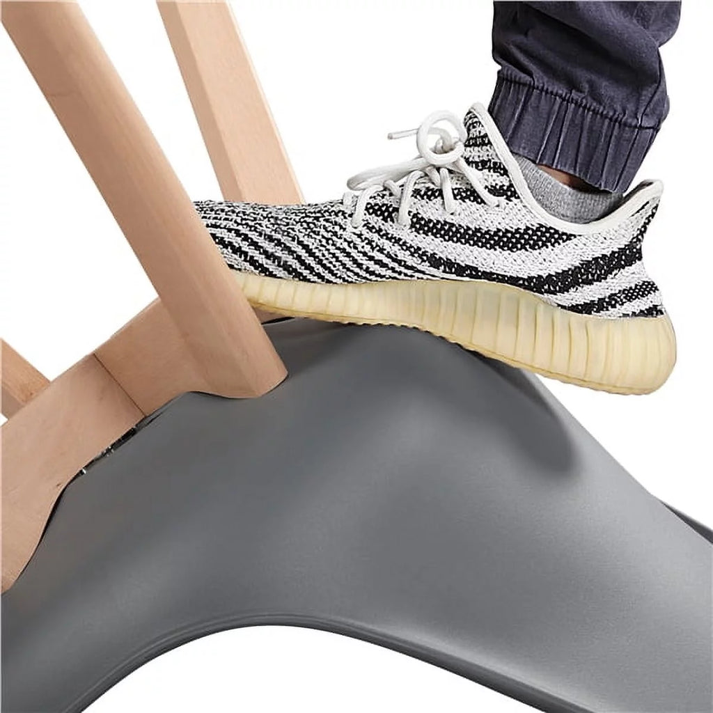 Gray Set of 4 Padded Dining Chairs O685353