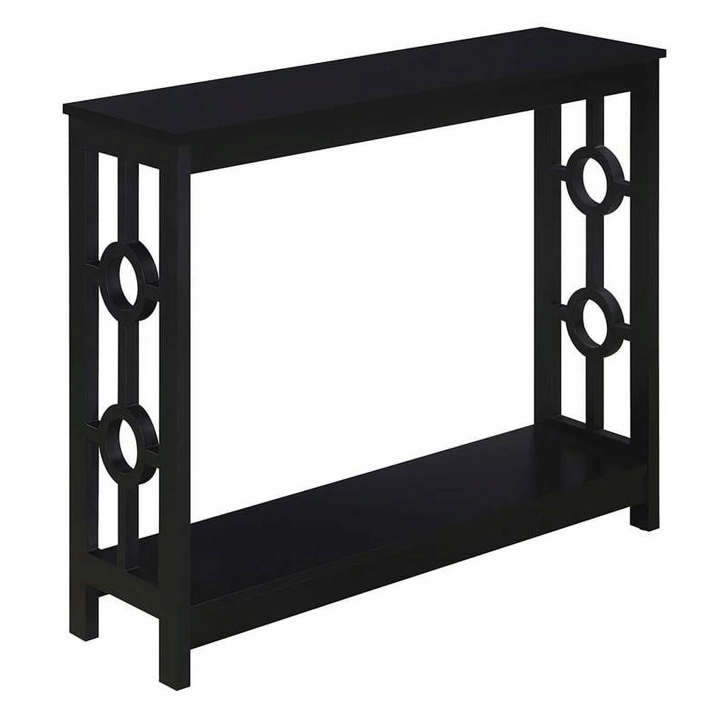 Black Wood Console Table J504