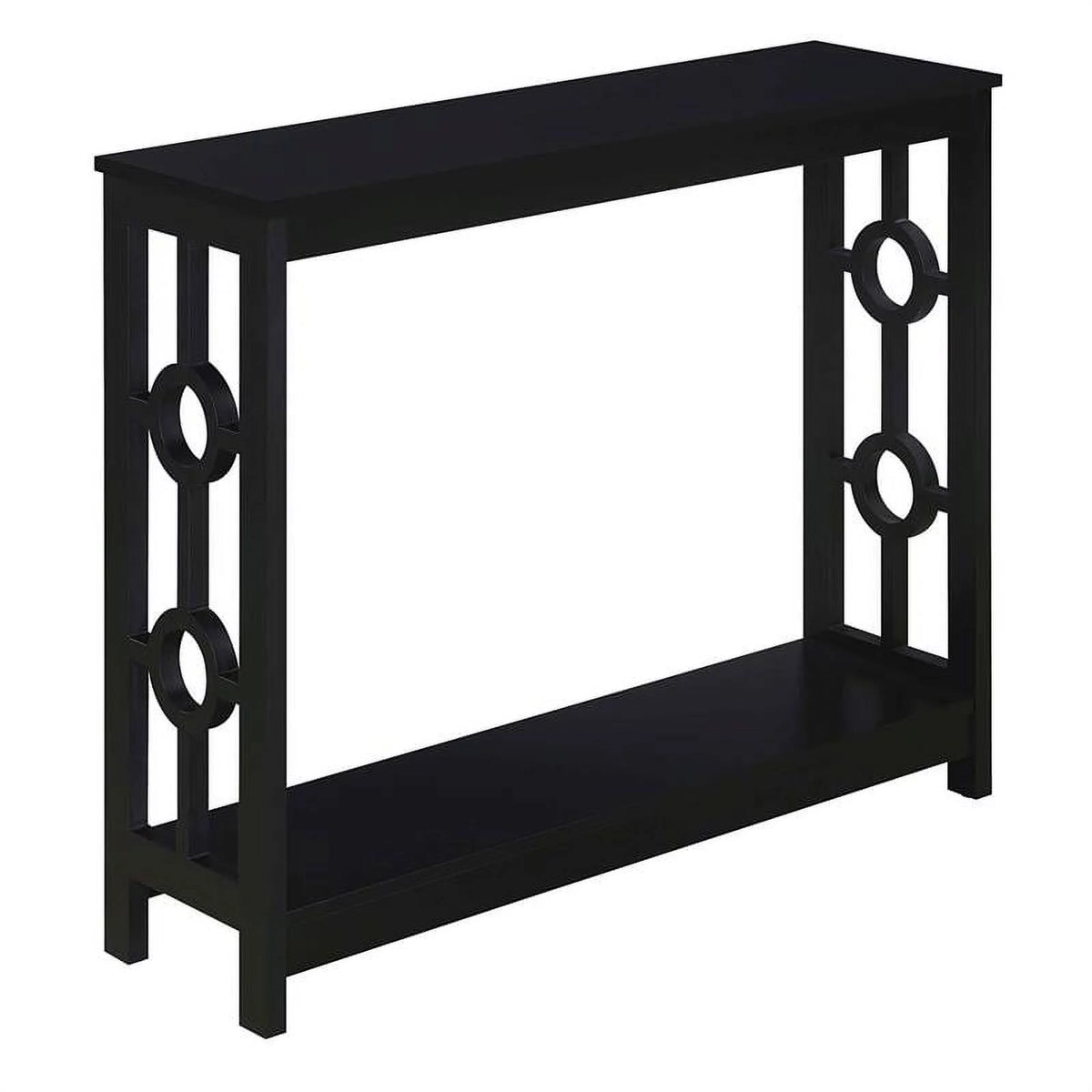 Black Wood Console Table J504