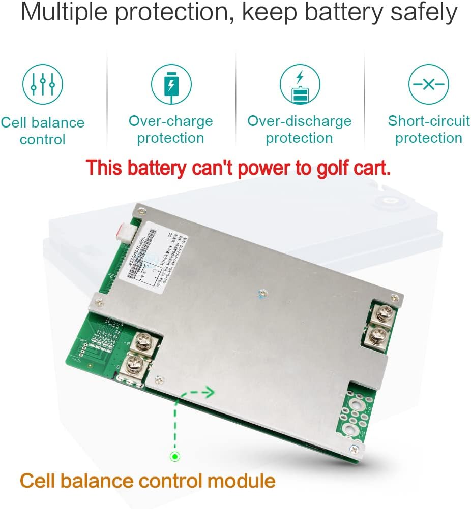 Rechargeable 12V 100Ah Lithium Iron Phosphate Deep Cycle Battery Pack X977986